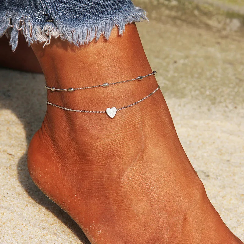 Sunkissed Heart Anklet