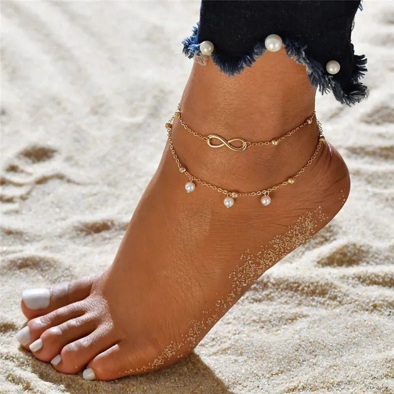 Sunkissed Heart Anklet