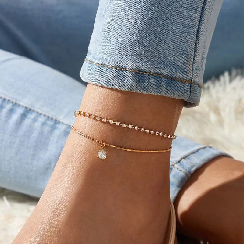 Sunkissed Heart Anklet