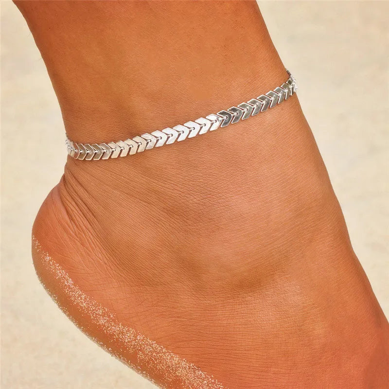 Sunkissed Heart Anklet