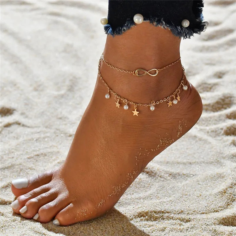Sunkissed Heart Anklet