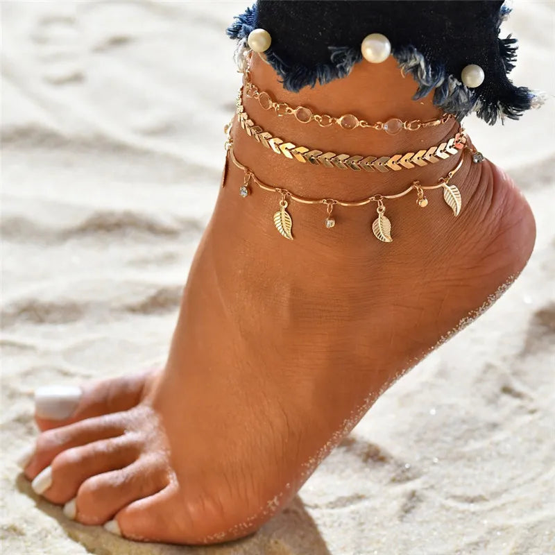 Sunkissed Heart Anklet