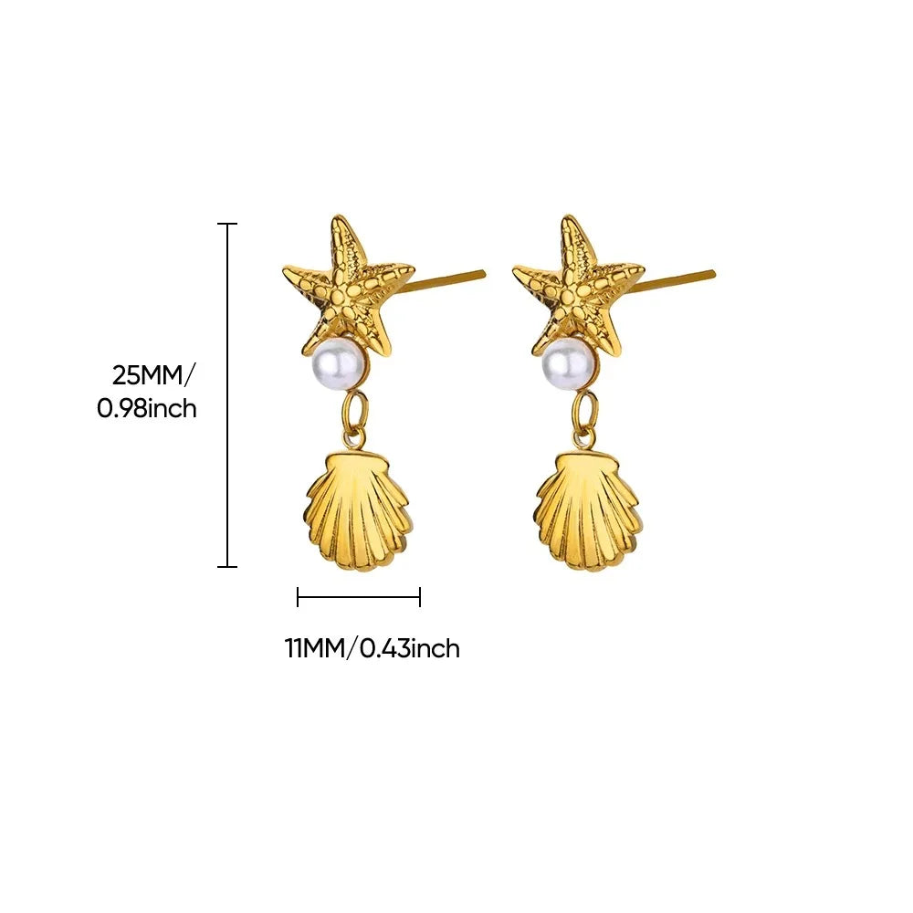 Ocean Star Studs