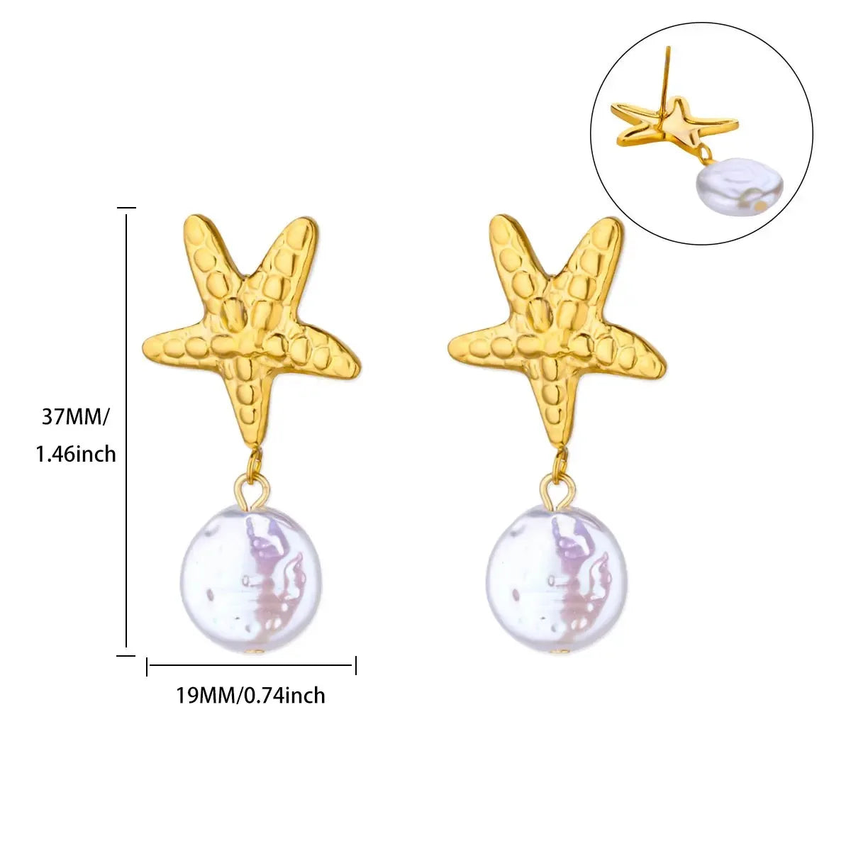 Ocean Star Studs